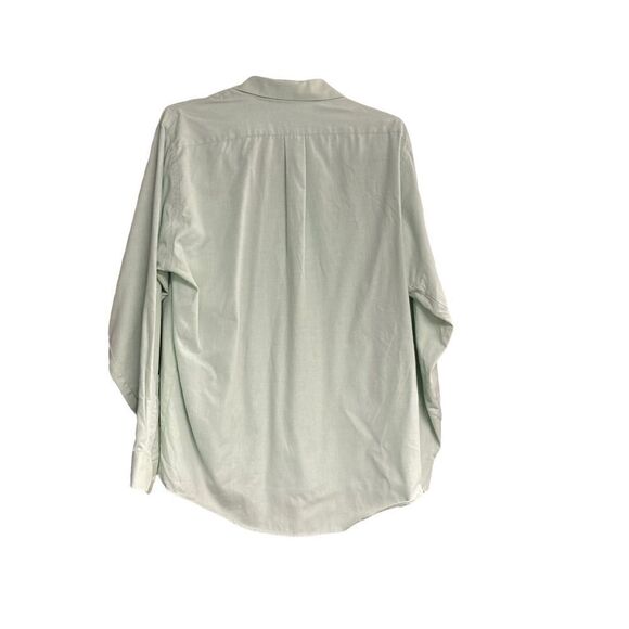 VAN HEUSEN Men’s Wrinkle Free Green Shirt Size 17 36/37 X Large Long Sleeve - Picture 3 of 10